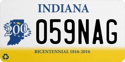 IN license plate 059NAG
