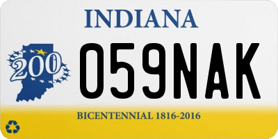 IN license plate 059NAK