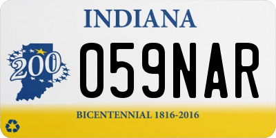 IN license plate 059NAR