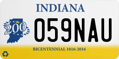 IN license plate 059NAU
