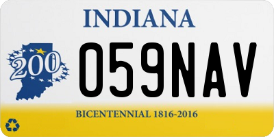 IN license plate 059NAV