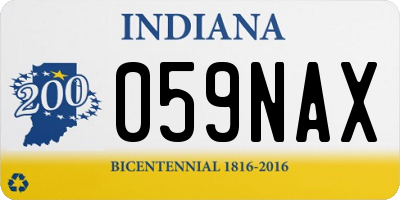 IN license plate 059NAX