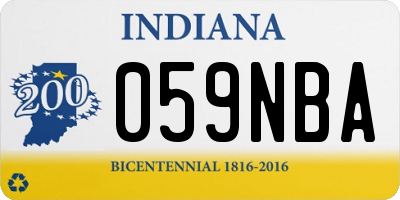 IN license plate 059NBA