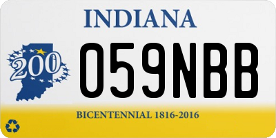 IN license plate 059NBB