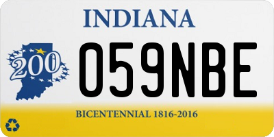 IN license plate 059NBE