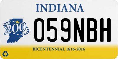 IN license plate 059NBH