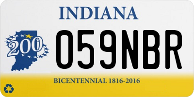 IN license plate 059NBR