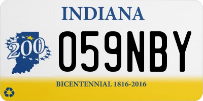IN license plate 059NBY