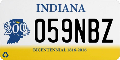 IN license plate 059NBZ