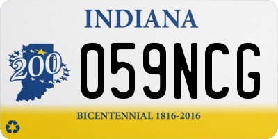 IN license plate 059NCG
