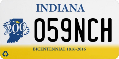 IN license plate 059NCH