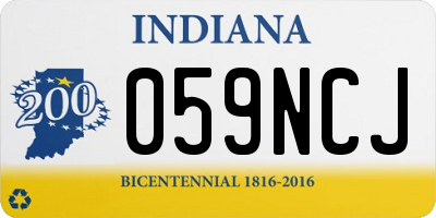 IN license plate 059NCJ