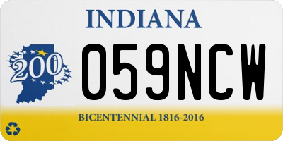 IN license plate 059NCW