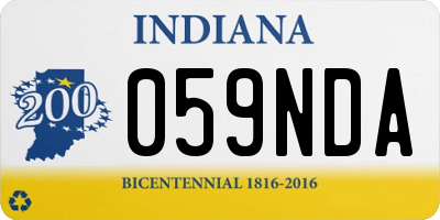 IN license plate 059NDA