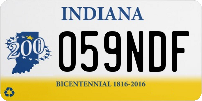 IN license plate 059NDF