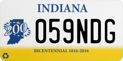 IN license plate 059NDG