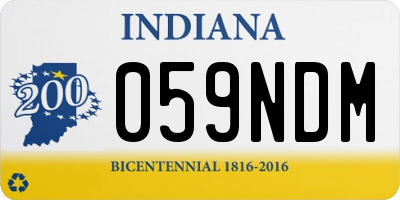 IN license plate 059NDM