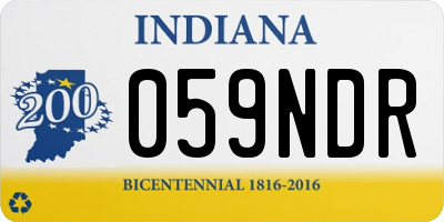 IN license plate 059NDR