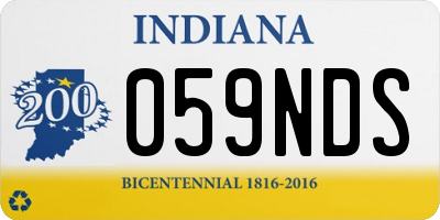 IN license plate 059NDS