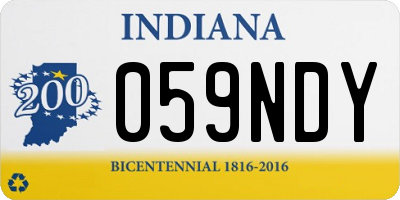 IN license plate 059NDY