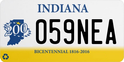IN license plate 059NEA