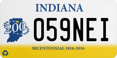 IN license plate 059NEI