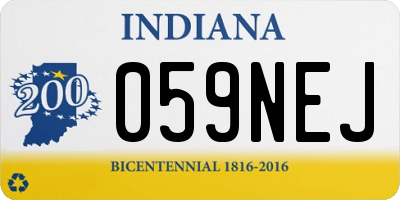 IN license plate 059NEJ