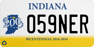 IN license plate 059NER