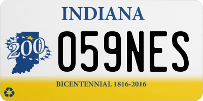 IN license plate 059NES