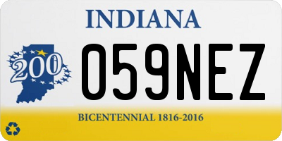 IN license plate 059NEZ