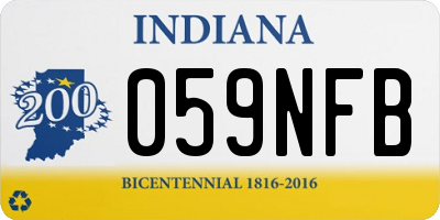 IN license plate 059NFB
