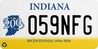 IN license plate 059NFG