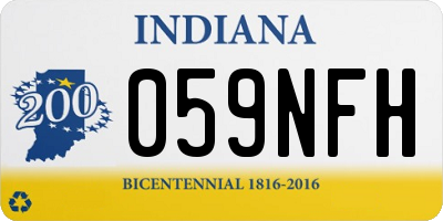IN license plate 059NFH