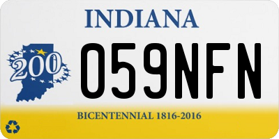 IN license plate 059NFN