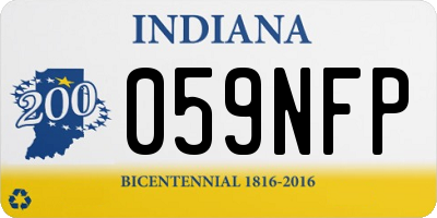 IN license plate 059NFP