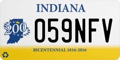 IN license plate 059NFV