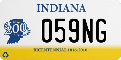 IN license plate 059NG