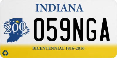 IN license plate 059NGA