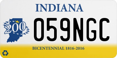 IN license plate 059NGC