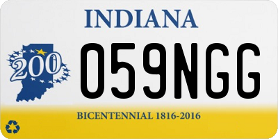 IN license plate 059NGG