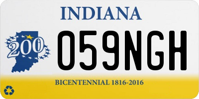 IN license plate 059NGH