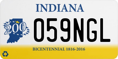 IN license plate 059NGL