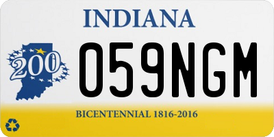 IN license plate 059NGM
