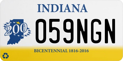IN license plate 059NGN