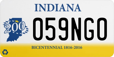 IN license plate 059NGO