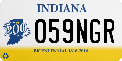 IN license plate 059NGR