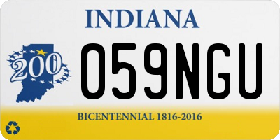 IN license plate 059NGU