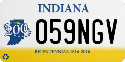 IN license plate 059NGV