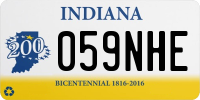 IN license plate 059NHE