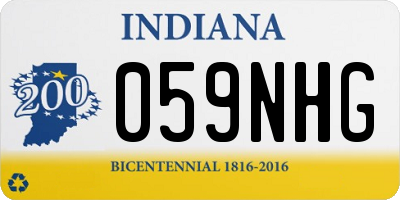 IN license plate 059NHG